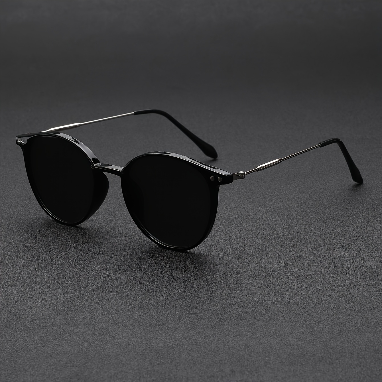 

Men's Sleek Fashion Glasses With Pc Lenses - Metal Frame For Casual Wear