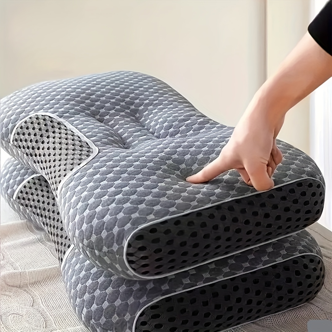 1pc 2pcs cervical pillow ergonomic neck pillow for side back and stomach sleepers with breathable pillowcase big size 1000g 2000g