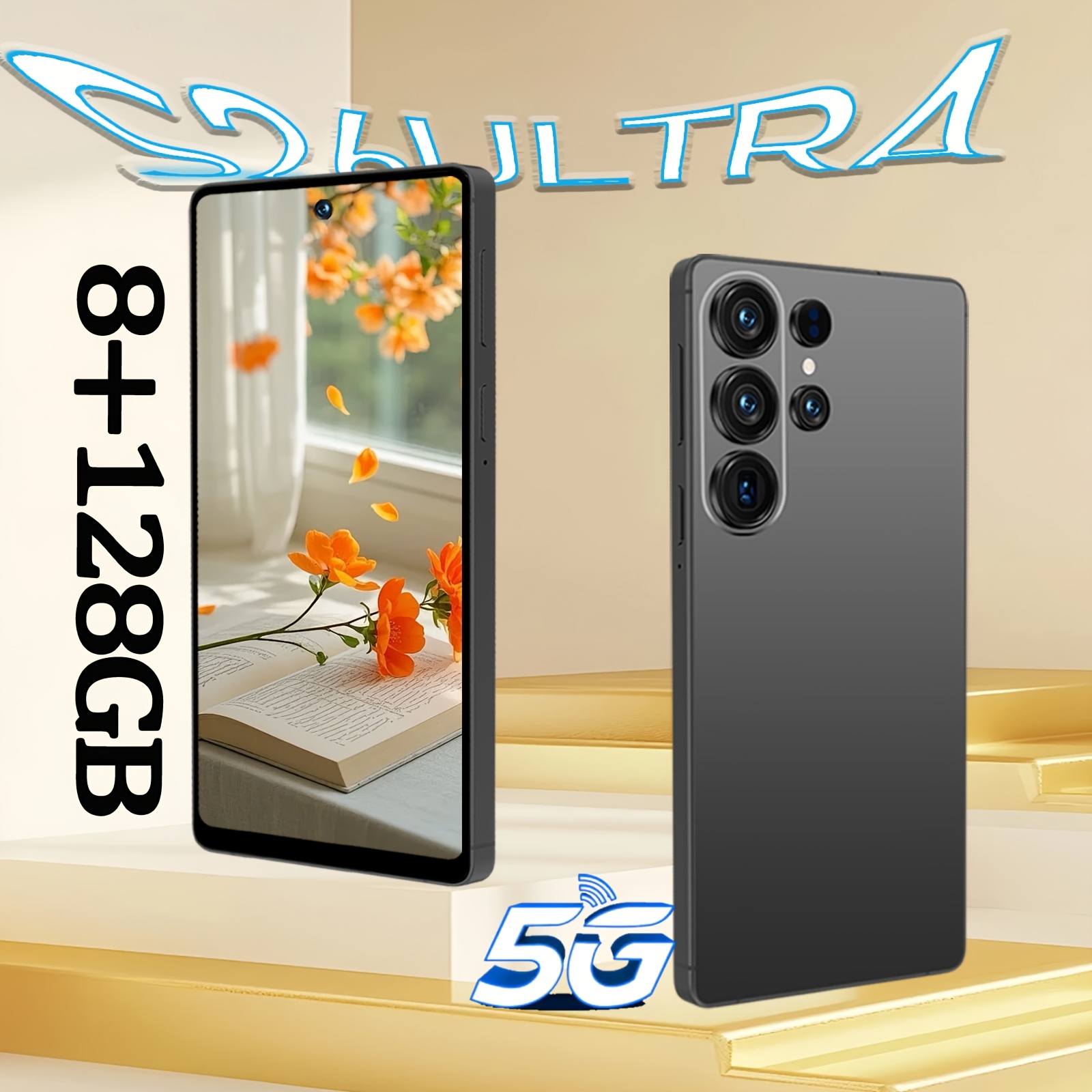 Image of S 6 +128gb 6.8 Inch Large Screen Face Recognition Hd Camera Gps Wifi Built- Pen Multiple Color Options Complete Phone Additions For Gift