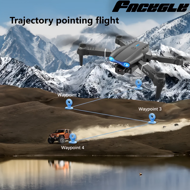 RC Drone with Dual Cameras, 2 Batteries, Foldable RC Drone, Brushless Motors, Optical Flow Positioning, Smart Follow, Indoor And Outdoor Discount Drones, Beginner Birthday, Christmas, Halloween Gifts