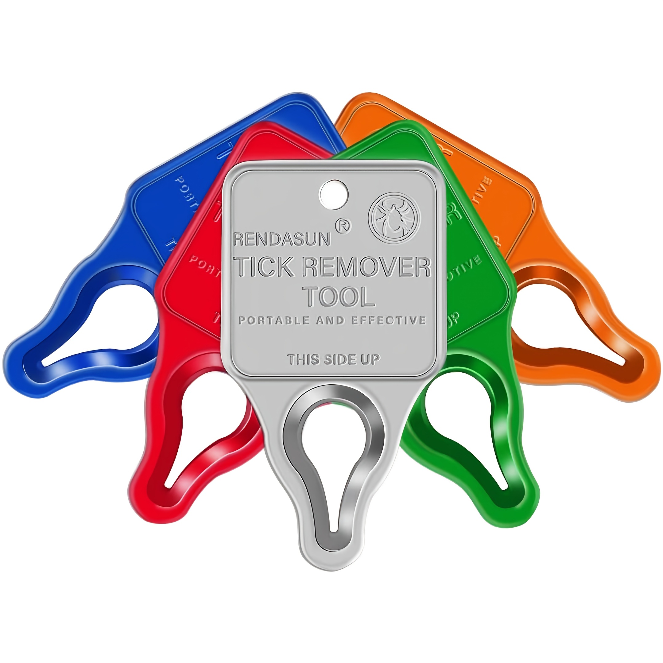 Remover Tool, Quick And Safe, And Reliable Suitable For Pets, Animals, And Humans, Essential Remover Tool For Portable Outdoor Living (5 Pack Orange Red Blue )