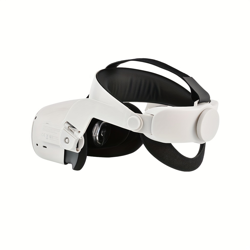design comfort head strap accessories compatible with quest 2 elite strap replacement for enhanced support white