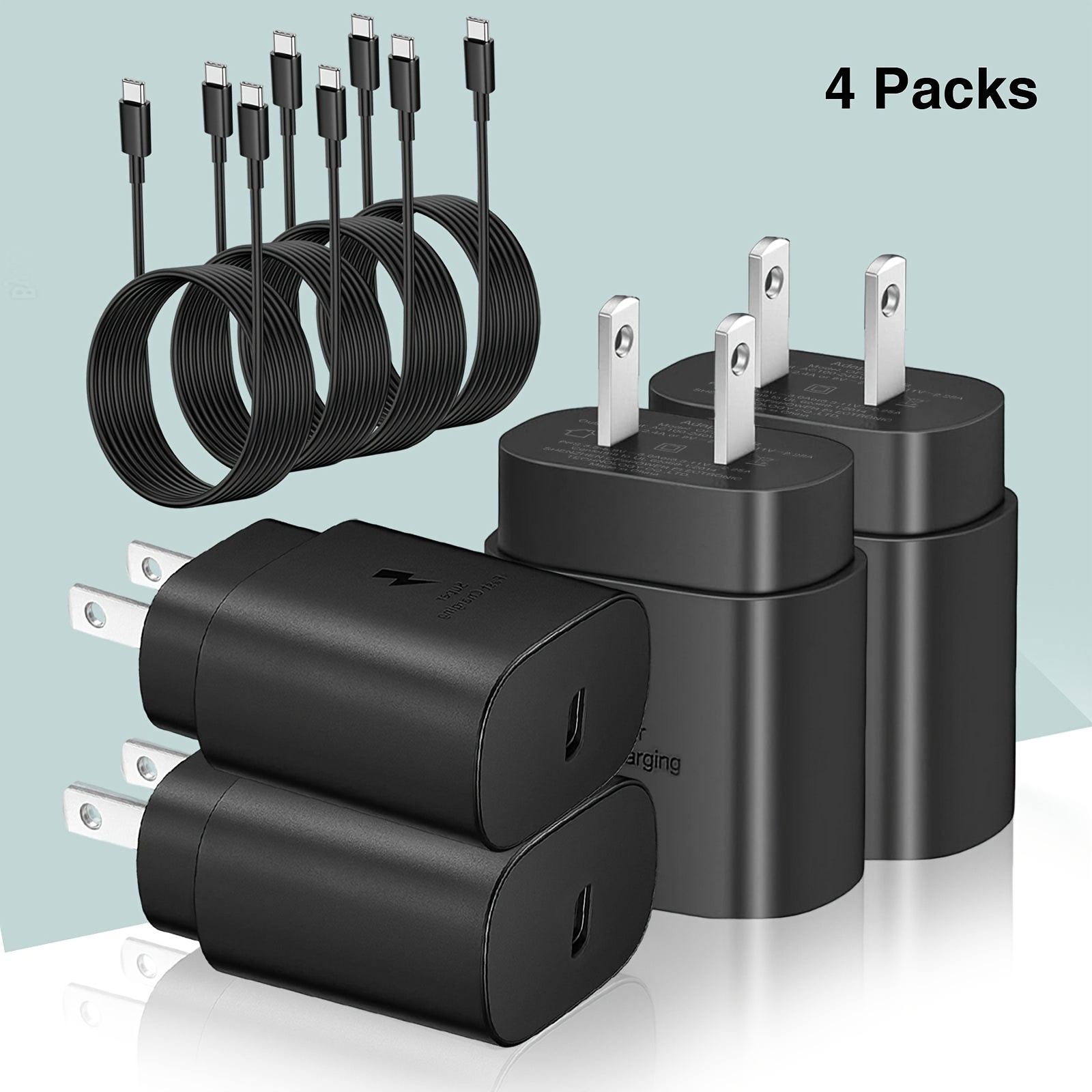 

For Samsung Fast Charger Type C, Type C Wall Charger 4ft Cable Fast Charging Galaxy S23 Ultra/s23/s23+/s22/s22 Ultra/s22+/s21 Ultra/s20 Ultra/note 20/note 10/z Fold 3