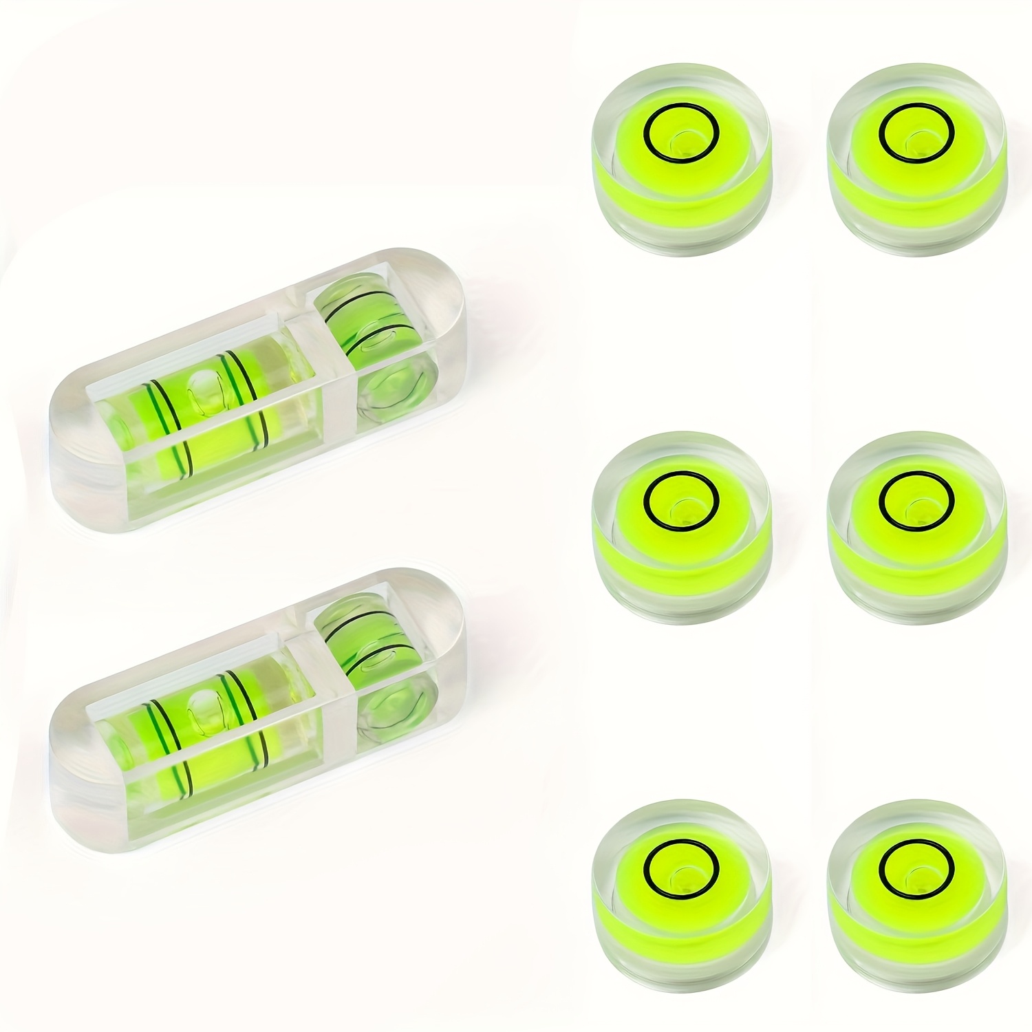 TEMU A Set Of Spirit Levels, An 8pcs Mini Spirit Level Kit, Suitable For Camping, Photography, And Stabilizing Images