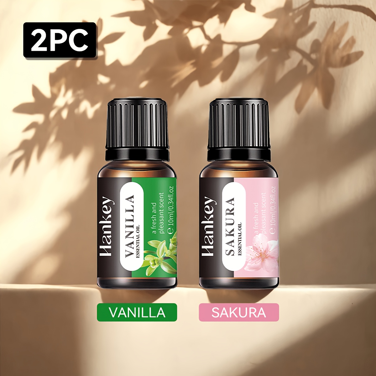 2 Sticle de Ulei Esențial Solubil în Apă, Difuzor de Aromă, Lumânare Aromată, Ardizor Aromă, Piatră Aromată, Umidificator, Aromă Auto, Supliment Lichid cu Ulei Esențial Aromat pentru Casă