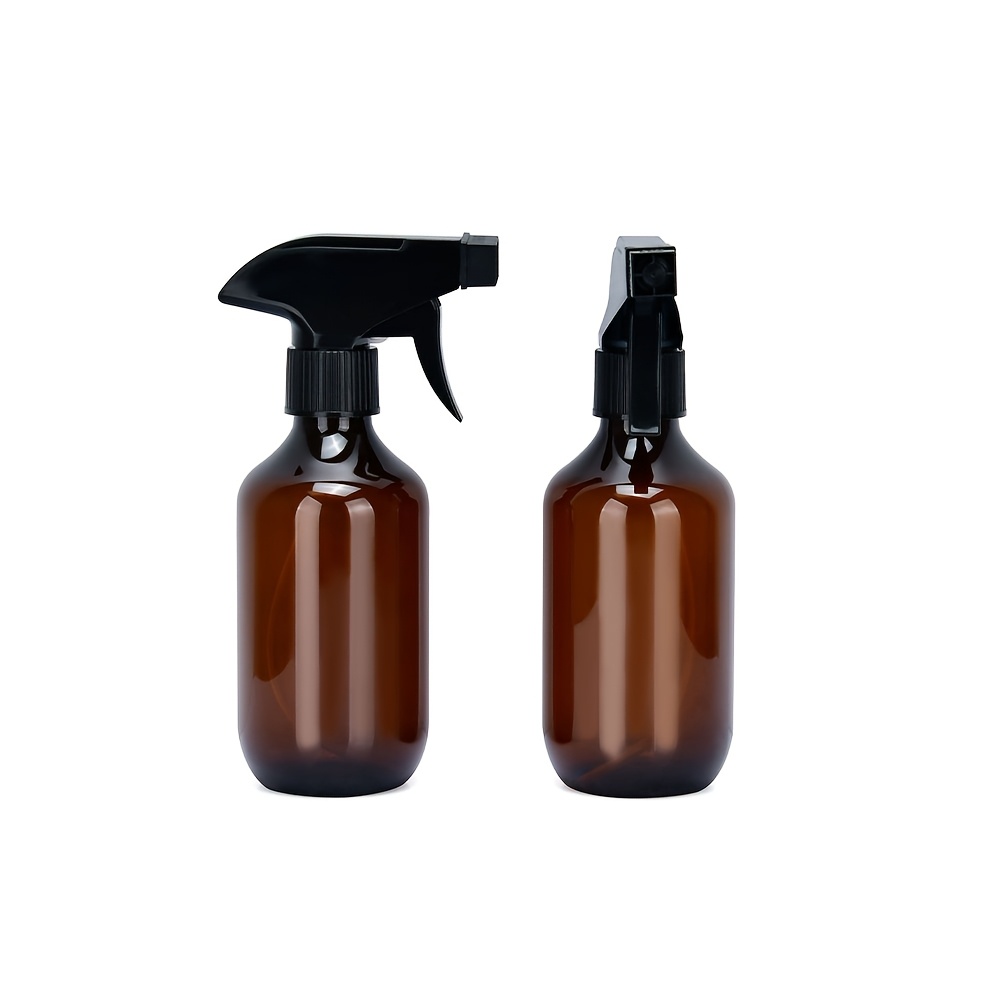 TEMU 2pcs 10.14oz / 16.9oz Amber Fine Mist Spray Bottles With Adjustable Nozzle For Hair, Face, Pet, And Plant Care, Alcohol Disinfection, Home And