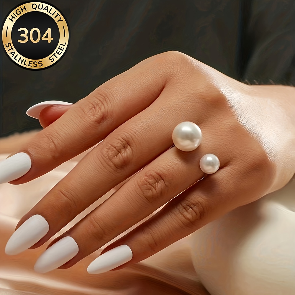 Hypoallergenic Stainless Steel Open Ring, Simple and Elegant