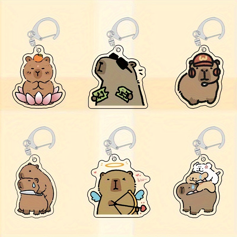 Kreativer Capybara Schlüsselanhänger Aus Acryl, Niedlicher Cartoon Tier  Capybaras, Beliebt Für Frauen, Tasche, Auto, Schlüsselanhänger, Zubehör,  Geschenke Von 29,74 €