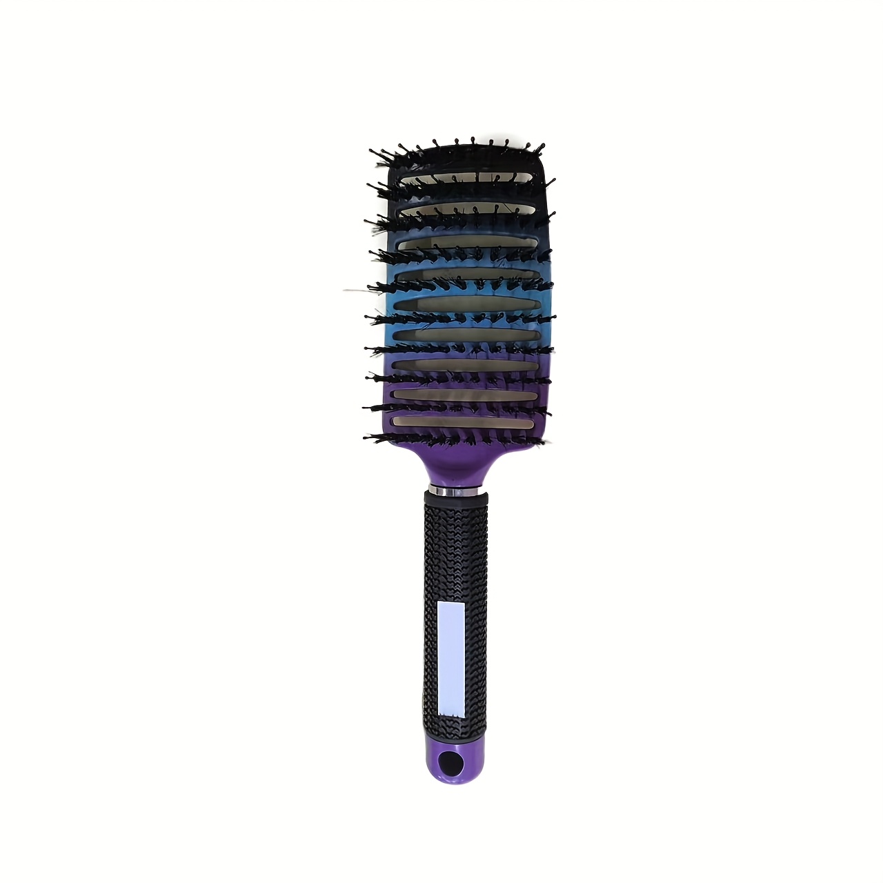 Gradient Hollow Large Curved Comb for Smooth Curls