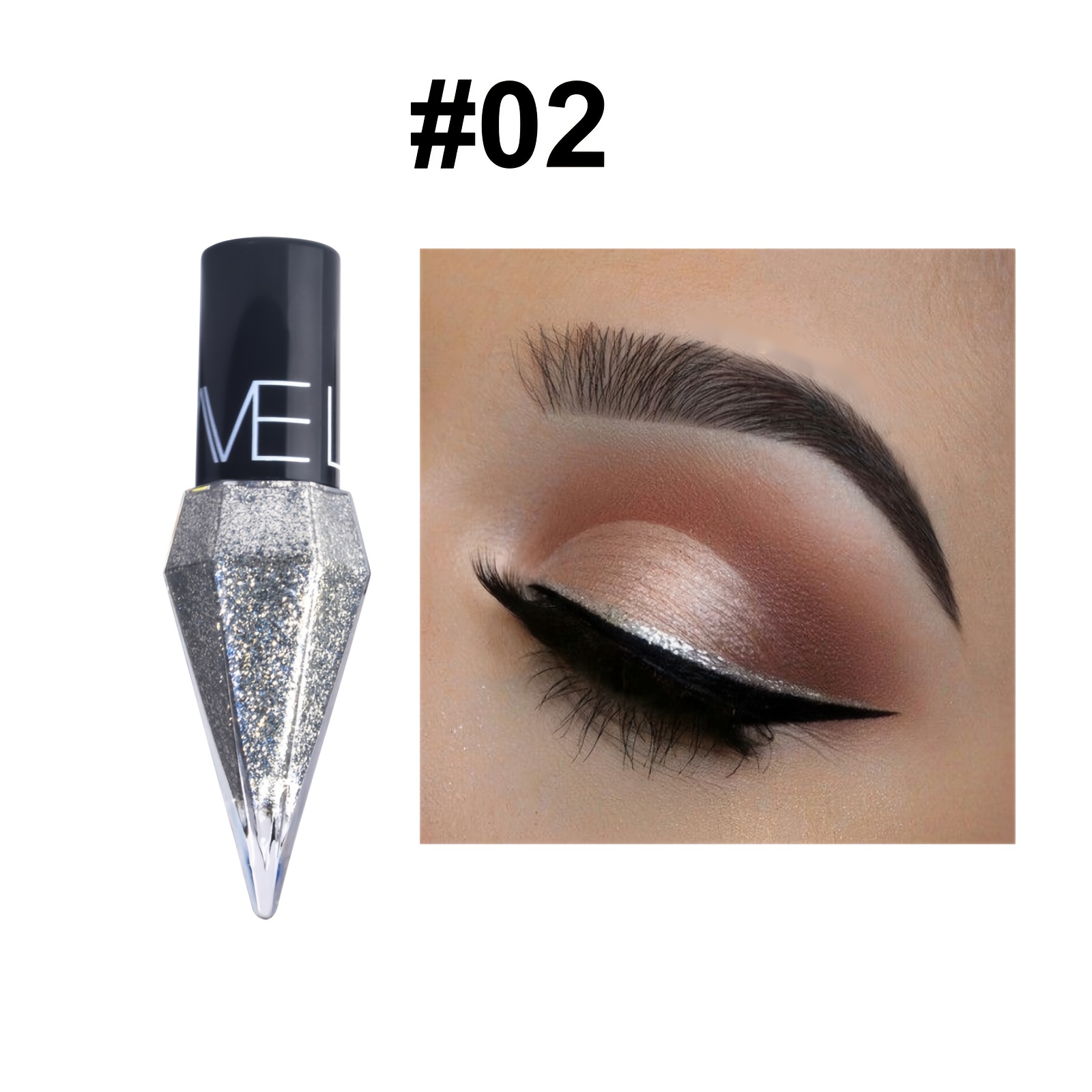 Pearlescent Diamond Liquid Eyeliner Shimmer Waterproof Long Lasting Silvery Color Glitter Eye Pencil Korean Makeup