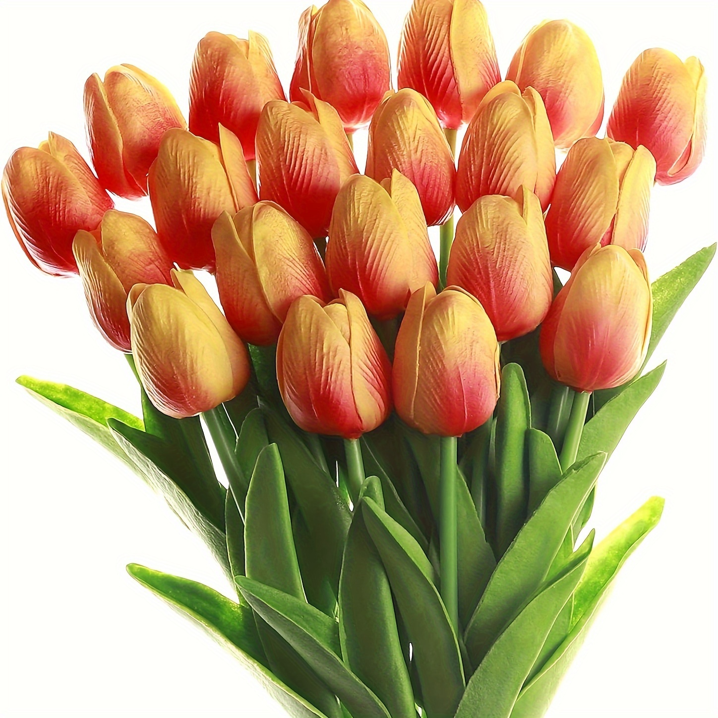 

10pcs Real Touch Tulips Flower Bouquet - Perfect For Home Decor, Weddings, And Parties - Latex Flowers With Pu Coating - Home Tabletop Decoration Supplies