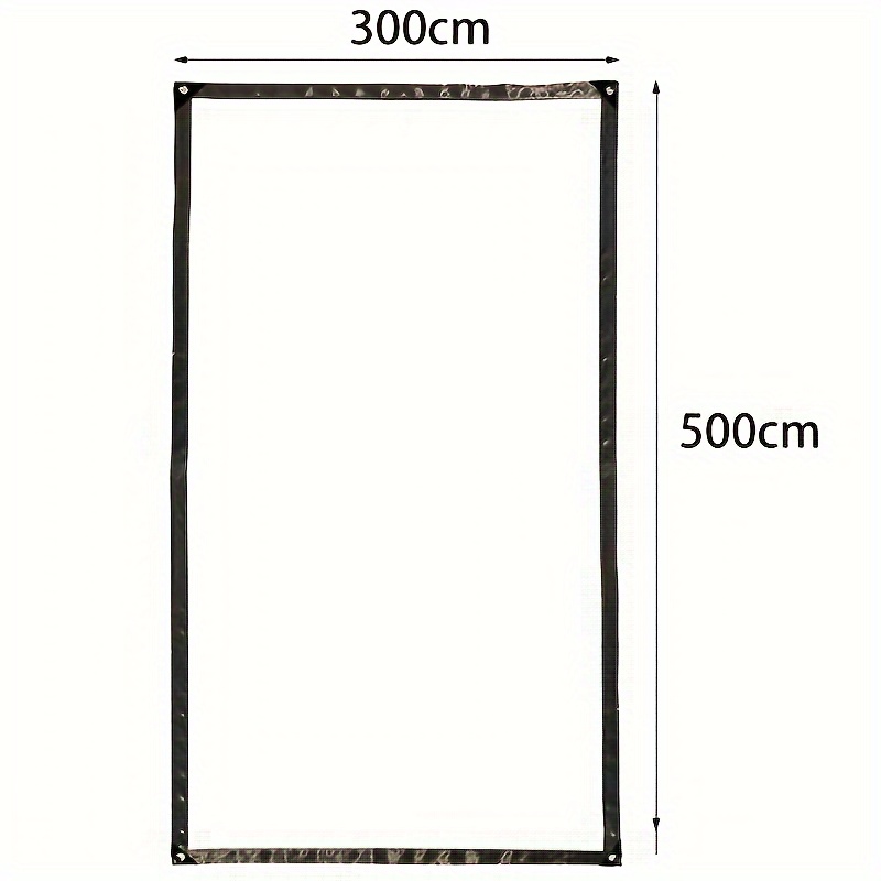 3x5m Transparent Tarpaulin With Eyelets, Rainproof Tarpaulin For Garden , Foldable, Dustproof And Windproof, For , Gazebos, Greenhouses, , Plants