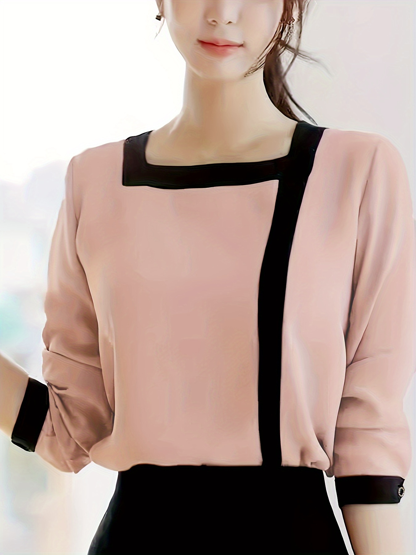 satin look blouse