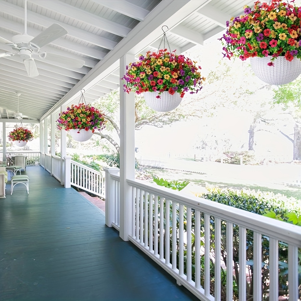 Cestino Da Appendere Con Catena Viola Artificiale, Kit Fai Da Te - Foto 5