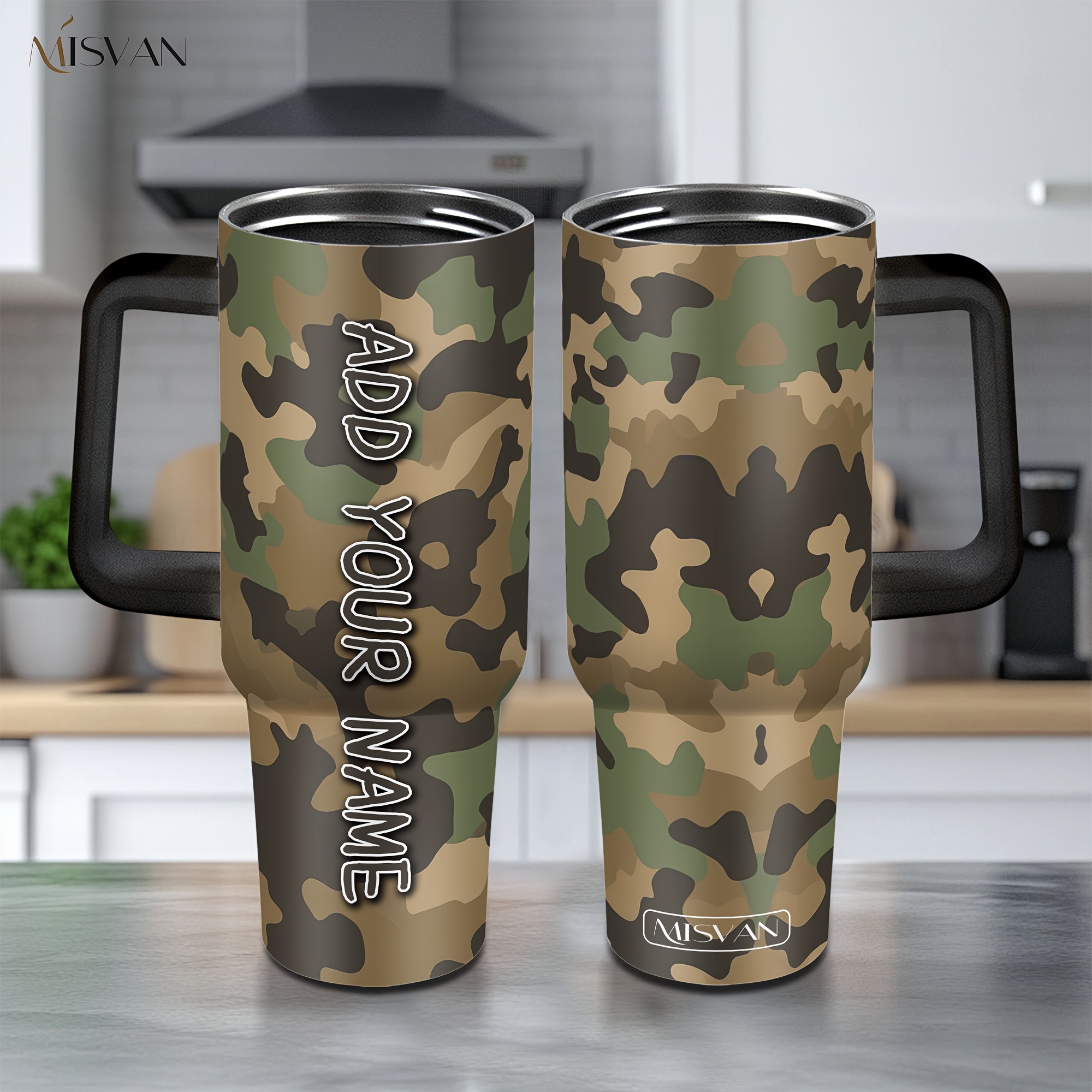 1pc misvan camouflage themed 40oz customized name stainless - Temu Bahrain