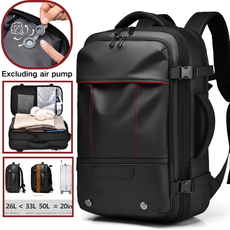 TEMU Men's Backpack Multifunctional Backpack Travel Bag Laptop Backpack, Convenient Business Backpack Hiking Backpack Casual Outdoor Bag, Features