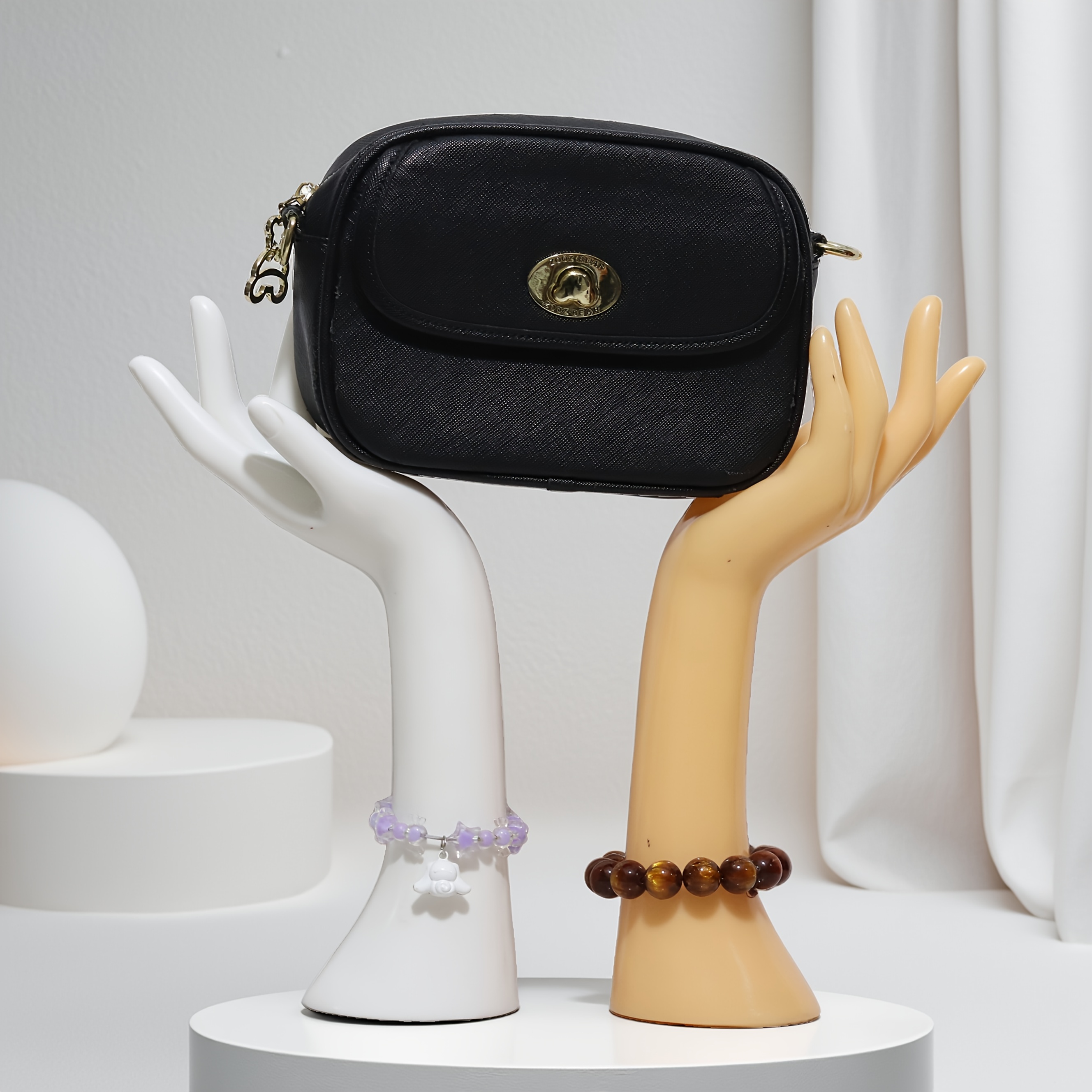 High-End Abstract Glove Jewelry Ring Display Stand