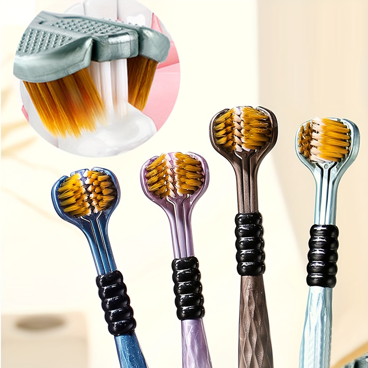 

2- Manual Toothbrushes For Adults, , Polypropylene , Unisex For - No Included