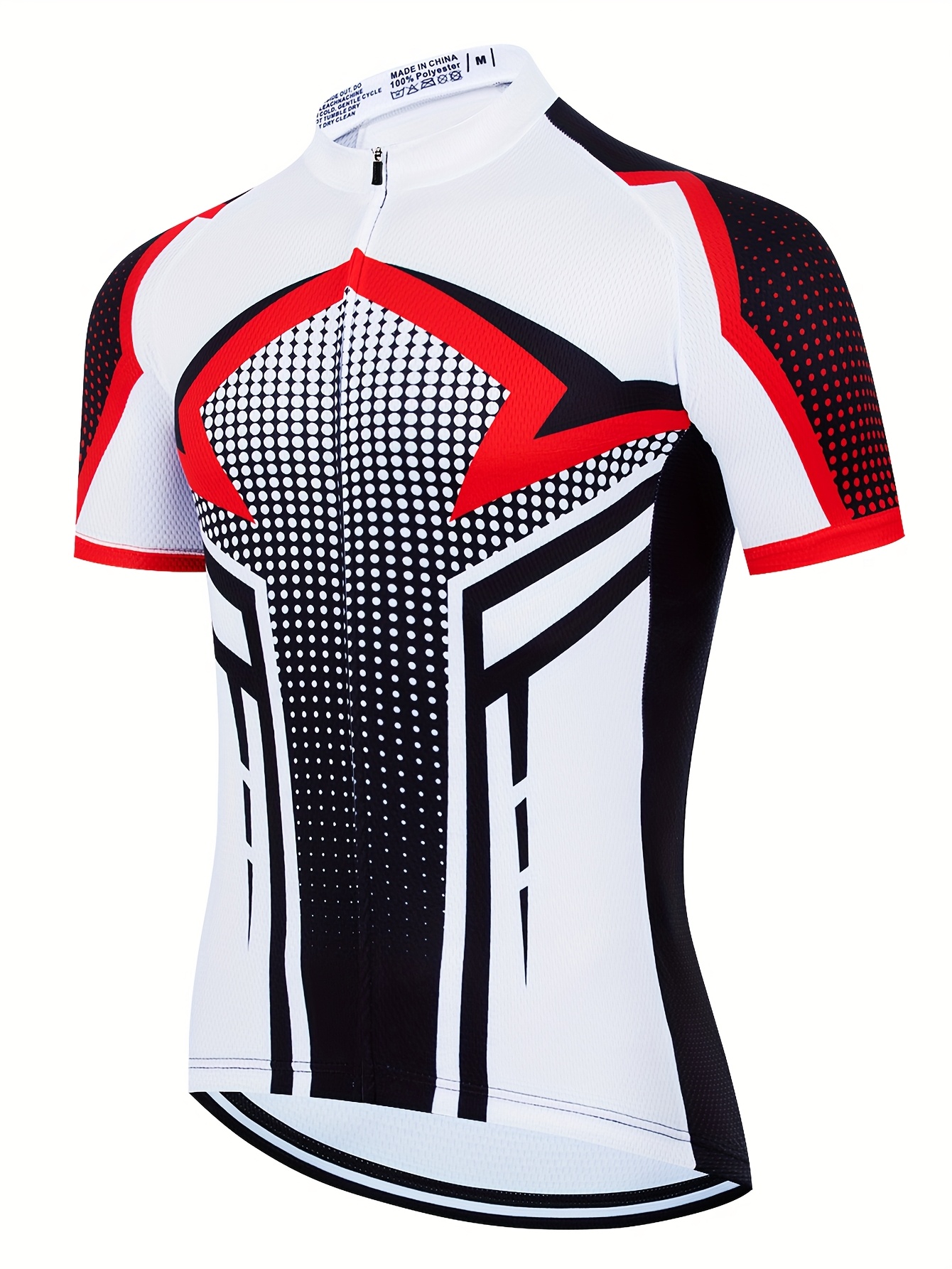 Maglia Da Ciclismo Uomo Topactive | Maniche Corte In Poliestere Ed Elastan | Traspirante, Asciugatura Rapida E Anti-umidità | Chiusura Lampo, Silicone In Vita E Inserti Riflettenti
