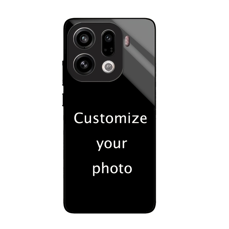 TEMU Phone Case - Personalized Phone Case With An Acrylic Mirror Back, Suitable For Oppo Find X9/x9 Pro. A Diy Shell For Christmas Gifts Featuring