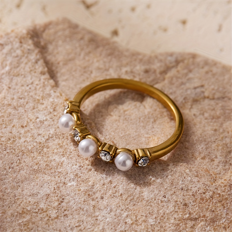 Women's Minimalist Style Stainless Steel Ring for Parties