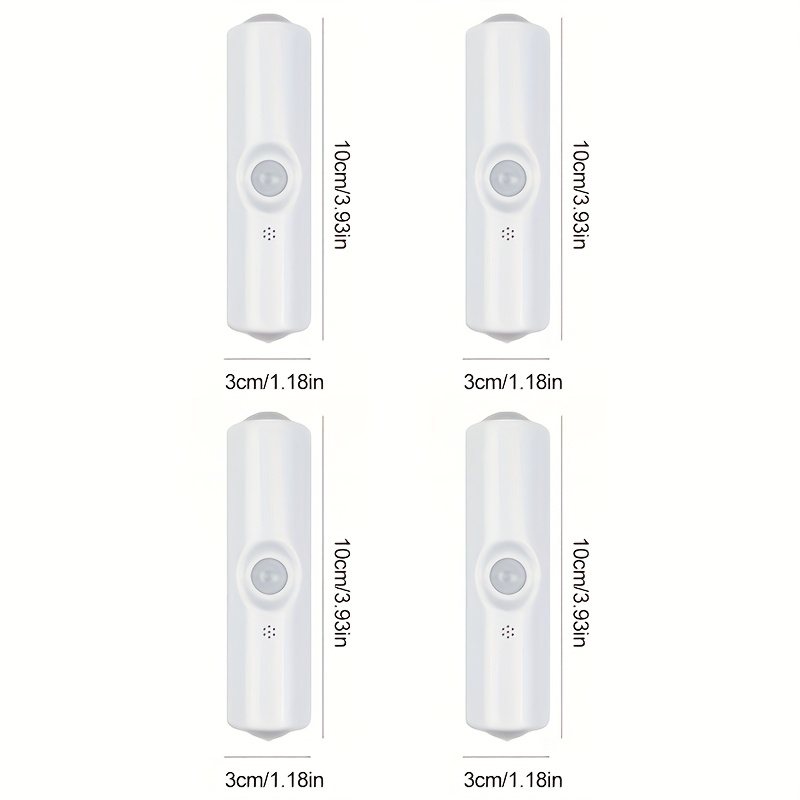 E-shop ./2 Stk./4 Stk. MAZIDALUX Bewegungsmelder Nachtlicht mit magnetischer Wandhalterung, USB-wiederaufladbare LED drahtlose Beleuchtung geeignet für