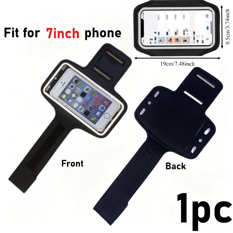 TEMU Brazalete multifuncional para teléfono de exterior que puede sostener un teléfono/llaves/auriculares/tarjetas, adecuado para corredores y