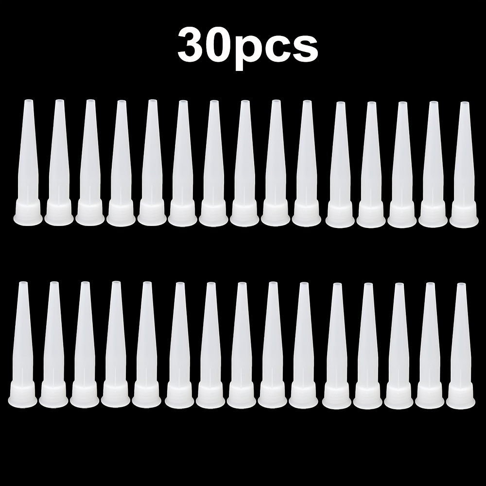 TEMU 10/20/30pcs Boquillas para Pistola de Calafatear NIZDYZY - Dispensadores Manuales de Plástico Duraderos con Control , Diseño para Relleno de