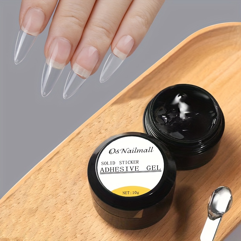 

Osnailmall Hypoallergenic Solid Adhesive Gel For Acrylic And Fake Nail Tips - Uv Light Required Strong Stickiness Builder Gel For Nail Art And Press-ons, Enhances Nail Strength - Diy Home Salon - 10g