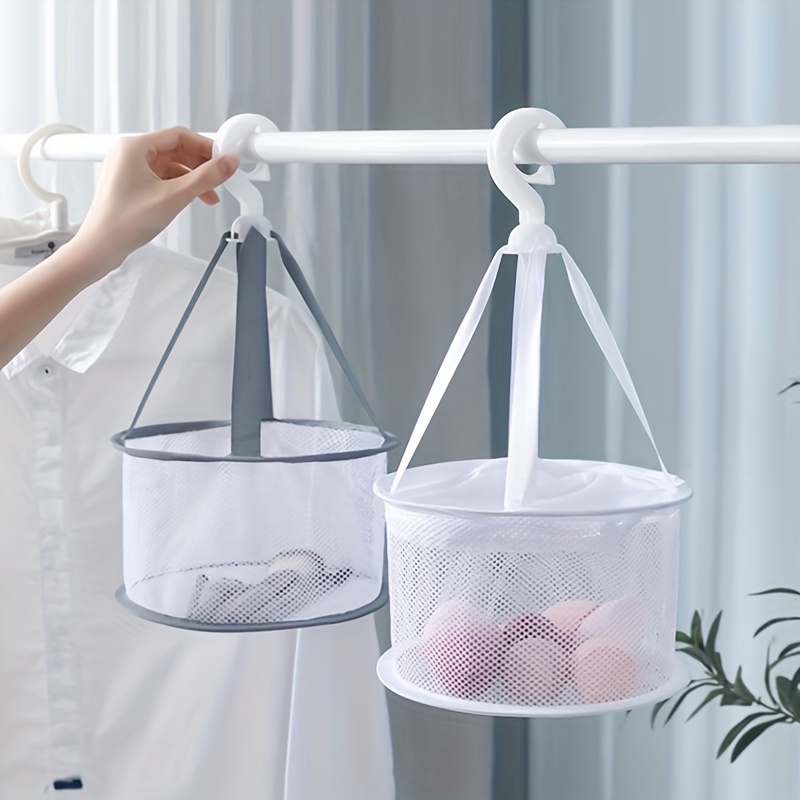 Cheap Underwear Bra Hanging Basket Windproof Multi-layer Drying Rack Mesh  Clothes Dryer Net