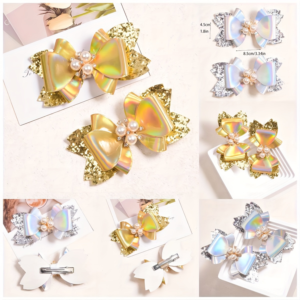 Mini-Haarklammern Mit Strass & Blumen – 65 Stück Glitzernde Metall-Clips Für Zauberhafte Frisuren