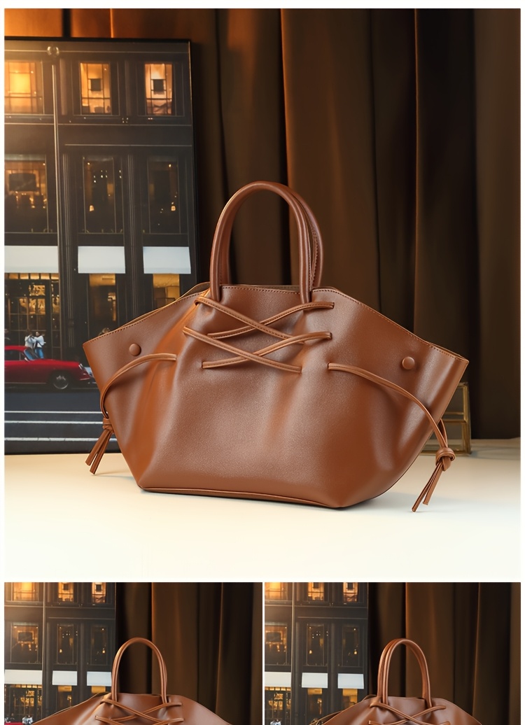 Black Drawstring Tote Bag interior and capacity