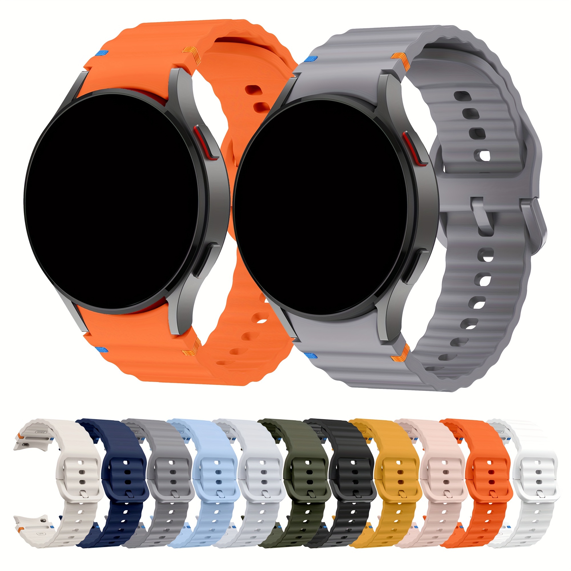 

Adjustable Silicone Strap For Series (4/5/6/7, Fe, Classic, Pro) - Seamless Stitching, Release , Multiple Colors , Design, Band Change|sleek Strap Design|smooth Silicone Material, Smart Watch Strap