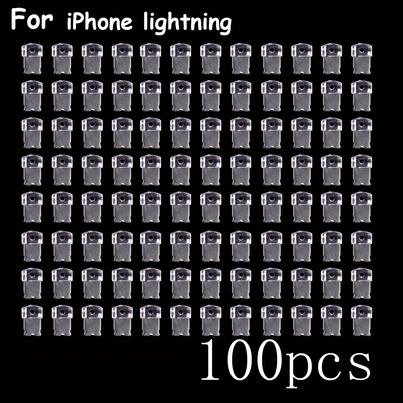 TEMU 100 tapones antipolvo de silicona transparente, se pueden usar para lectores Kindle, pequeños y ligeros, adiciones y decoraciones, compatibles