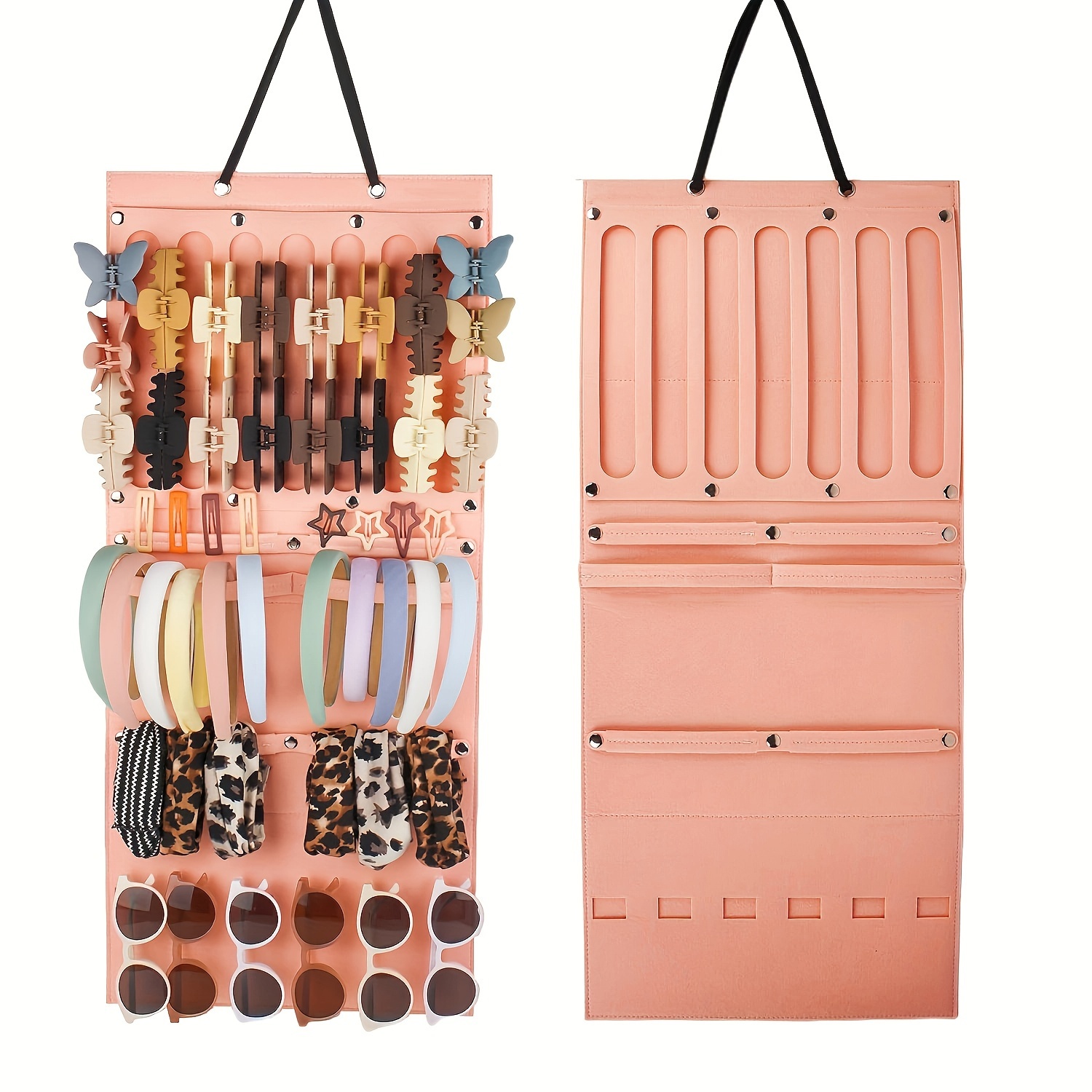 Women's Hanging Claw Clip Storage Box, Claw Clip Storage Box, Headband Storage Box, Hair Accessory Bow Storage Box, Glasses, Hair Clips, Headbands, Claw Clips