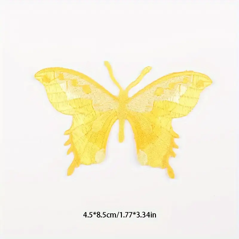 Craft Embellishments: Assorted Yellow Butterflies - 6pk Craft Embellishments: Assorted Yellow Butterflies - 6pk