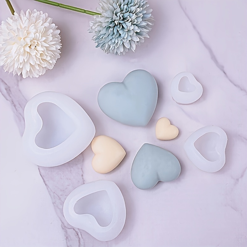 

Diy Crystal Drip Glue Mold Cake Mold Love Jewelry Peach Heart Highlight Mirror Size Silicone Mold