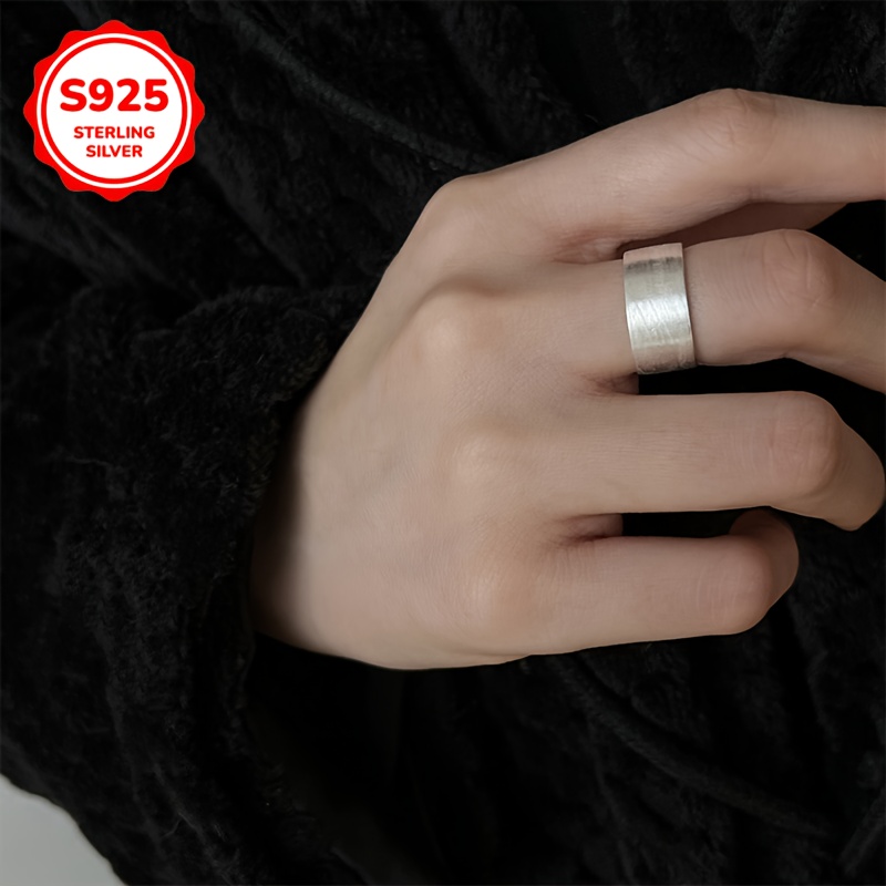 Hypoallergenic Wide Band Adjustable Open Ring