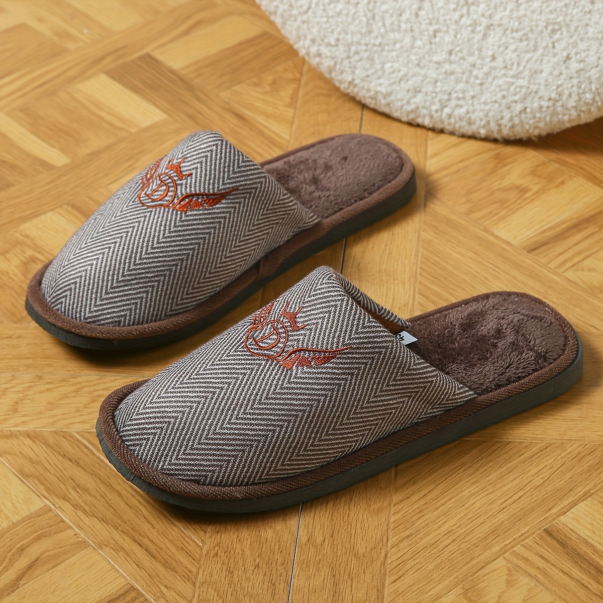 Men's Memory Foam Slip-On Slippers with EVA Sole - Breathable Fabric, Striped & Solid Color Options, All-Season Indoor Comfort for Home, Casual & Business Use, Indoor Slippers, Stylish Slipons, Plush Interior LiningSuitable for men & women