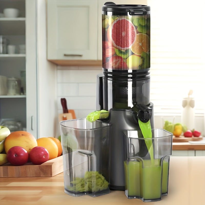 Cold Press Juicer, 350w Slow Masticating Juicer With 4.7" Extra Wide Feed, Ideal For Whole Fruits, Easy To Clean, Perfect Gift For Families, Suitable For Christmas, Thanksgiving, , And Father's Day