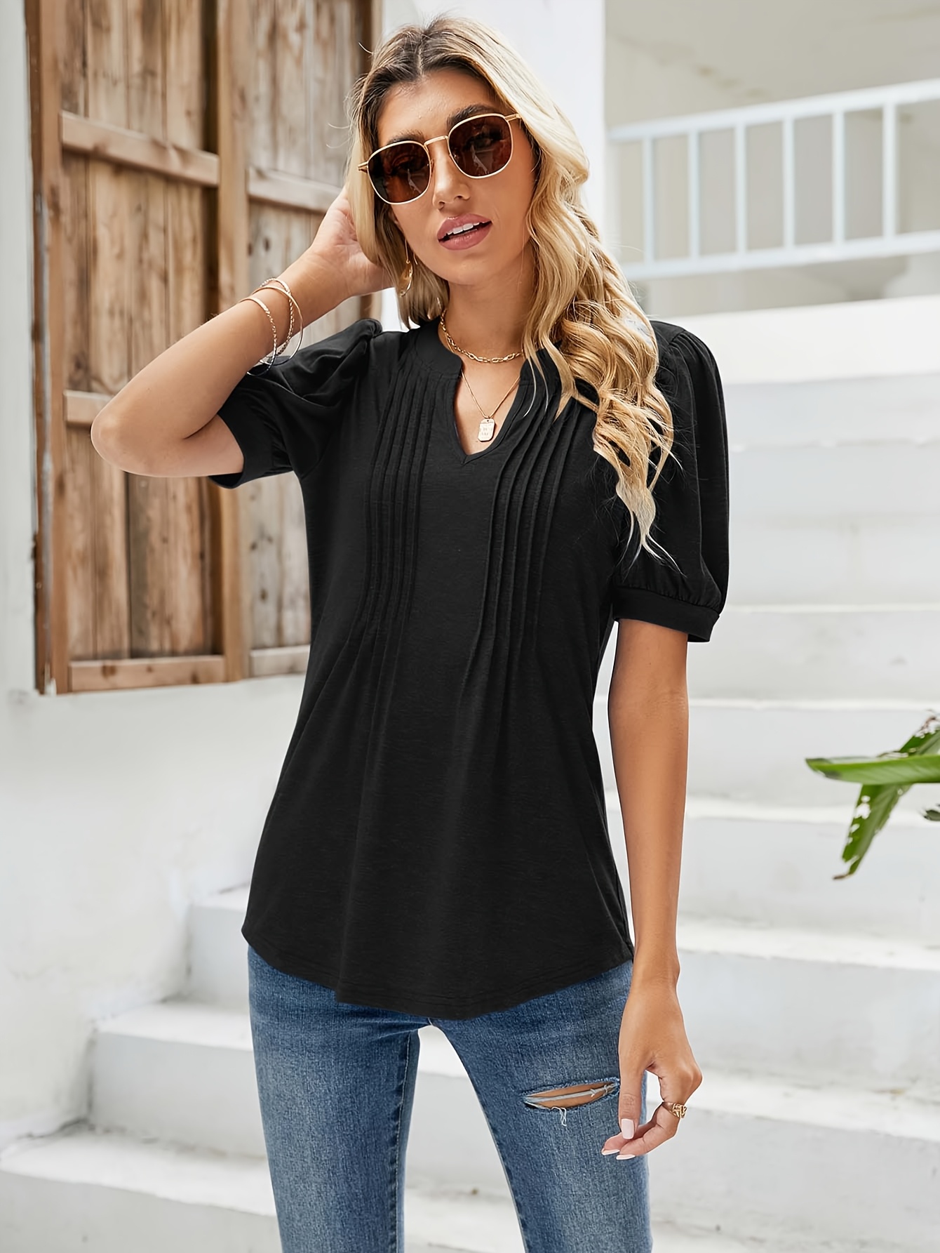 Cotton Womens Summe Tops Casual Shot Sleeve - Etsy