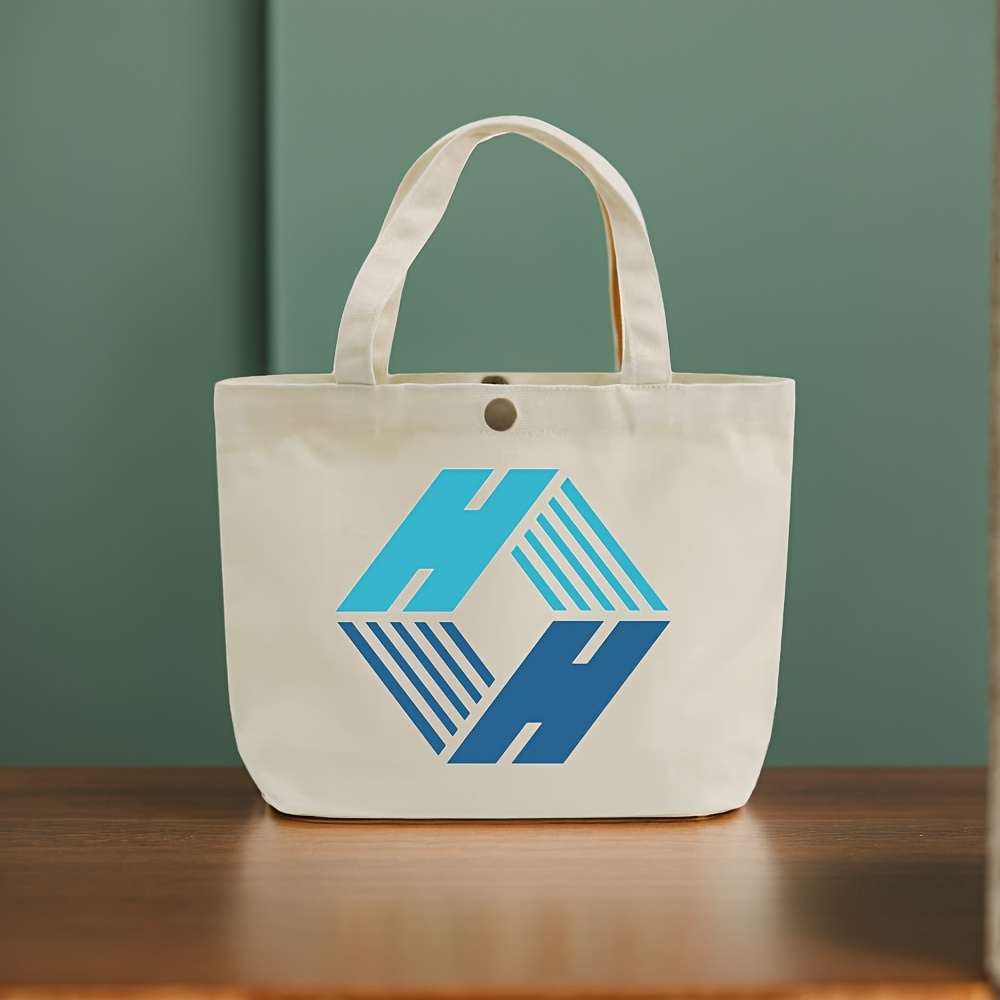 TEMU Nouvelle sacoche en toile, mini sac à main personnalisé facile à , pour femmes et étudiants, quotidiens au travail, shopping et loisirs,