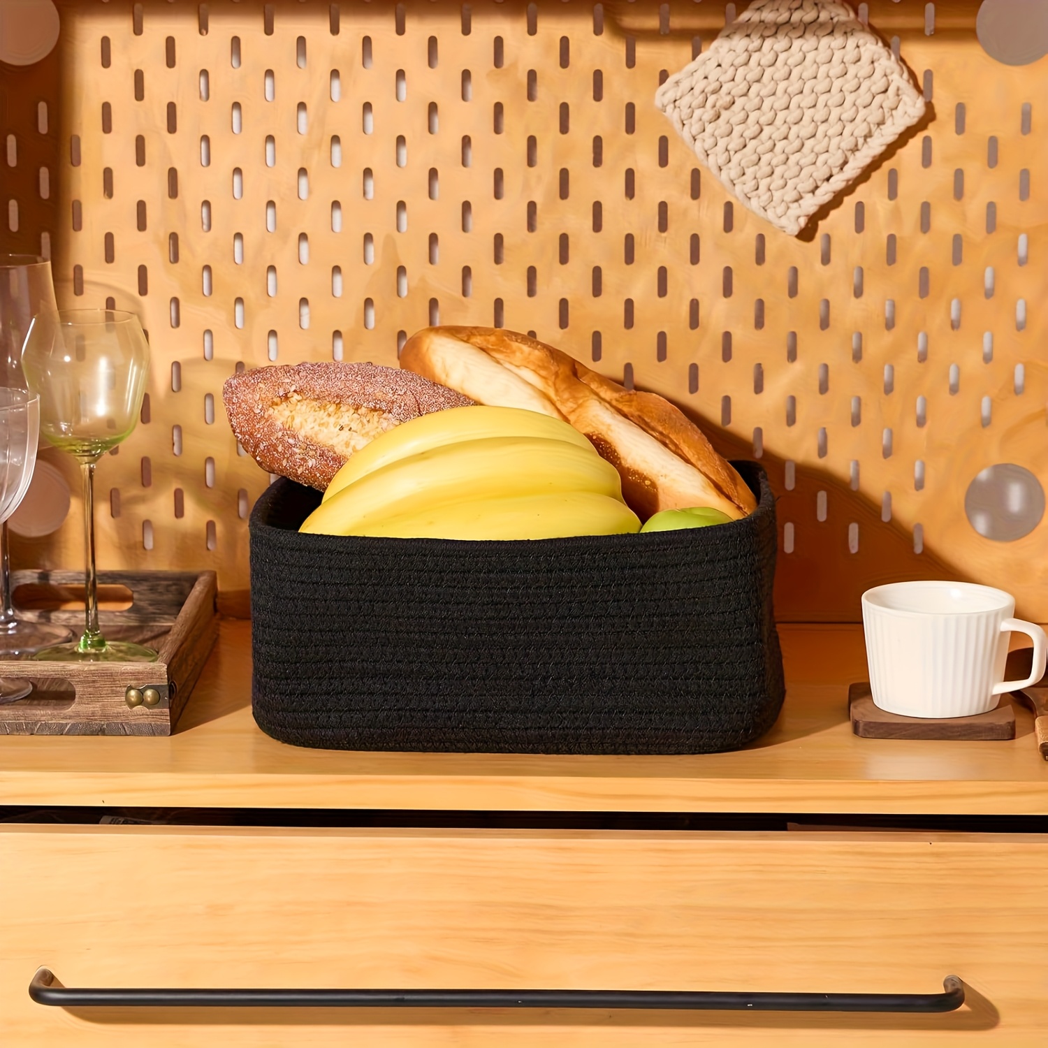 Handwoven Decorative Baskets for Home Decor & Toy Organization