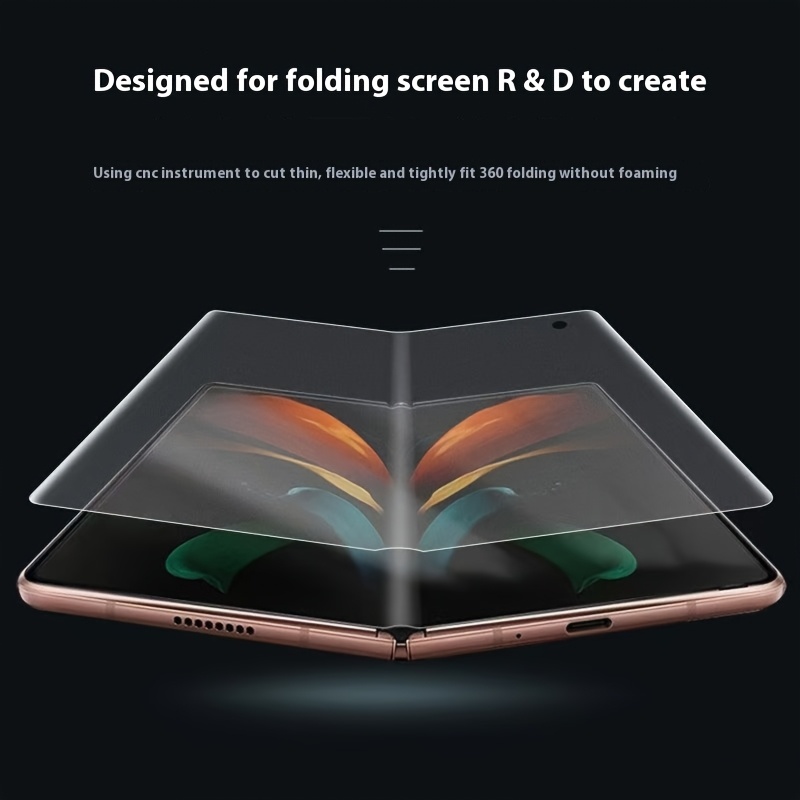 TEMU 3sets 4in1 Matte Folding Screen Hydrogel Protective Film Screen Protector For For Galaxy Z Fold 7/z Fold 6/ Z Fold 5/z Fold 4/z Fold Folding