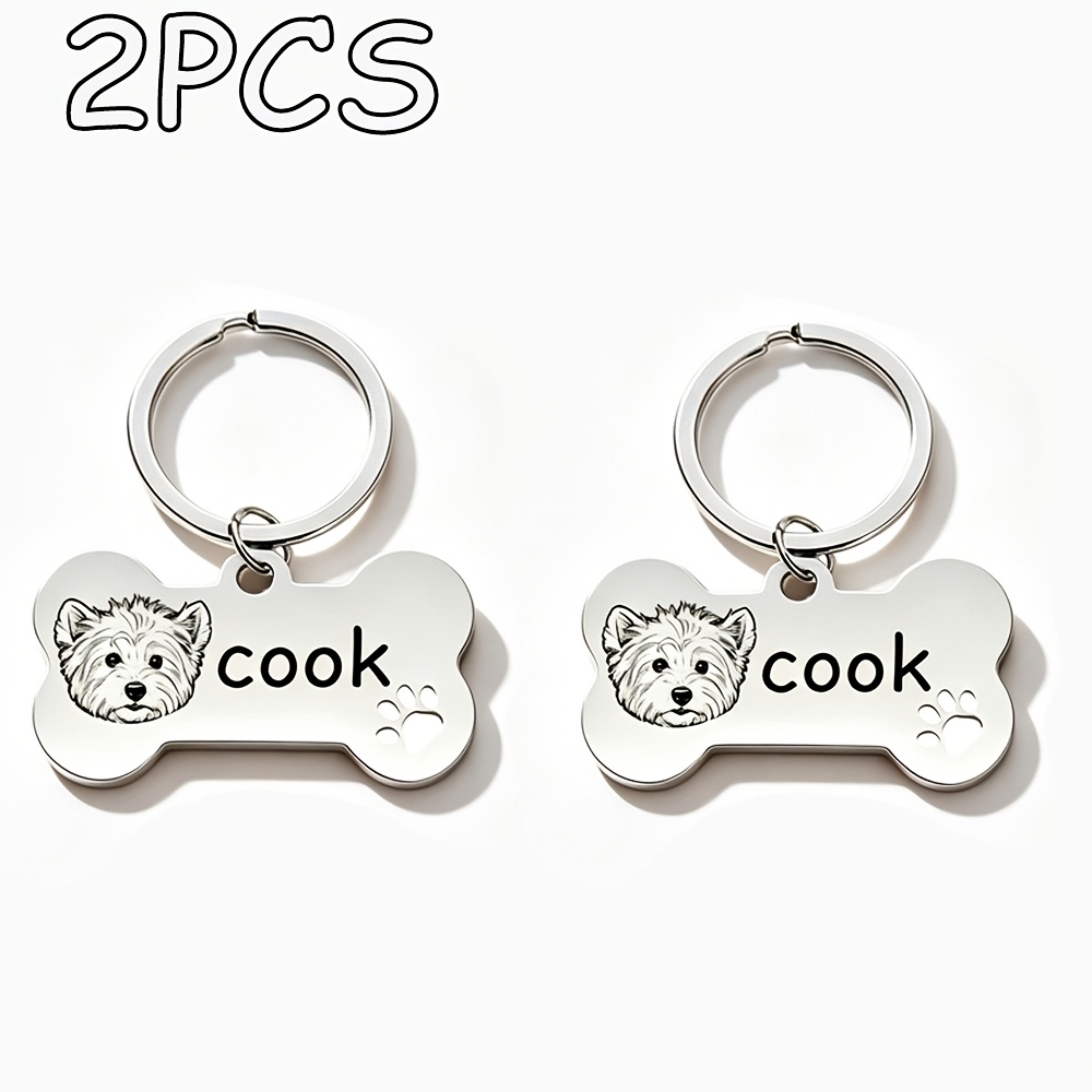Custom Bone-Shaped Pet Keychain, Everyday Key/Bag Charm