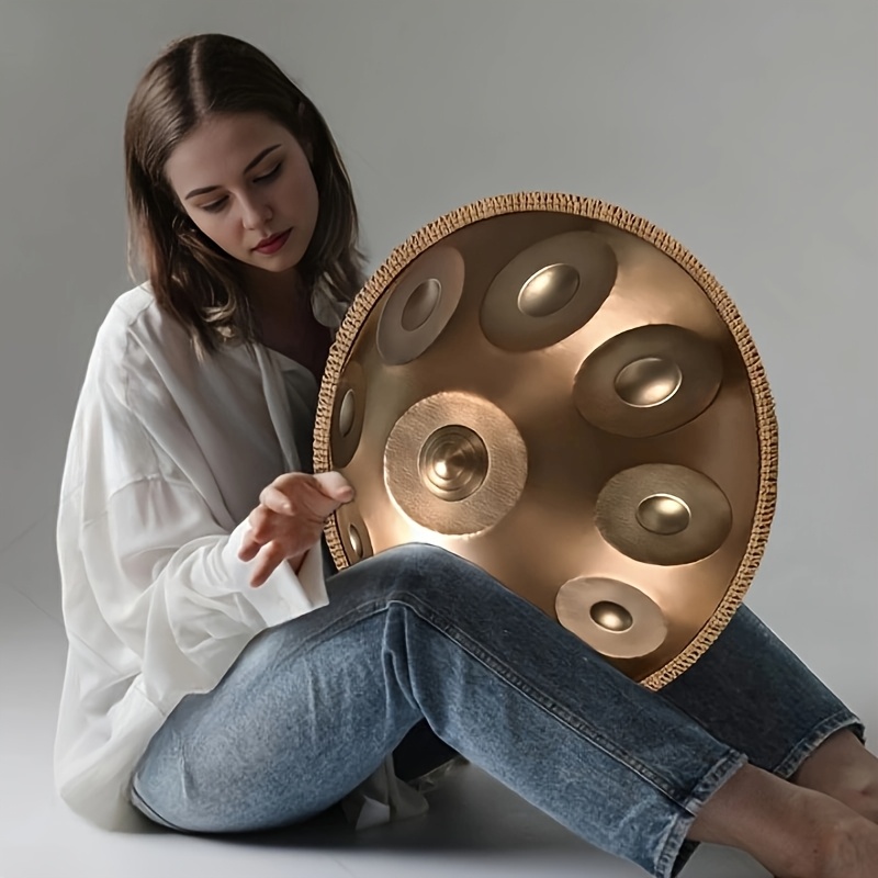 大人用ヨガに適したdマイナー調のハンドパン・ドラム 音楽瞑想器具