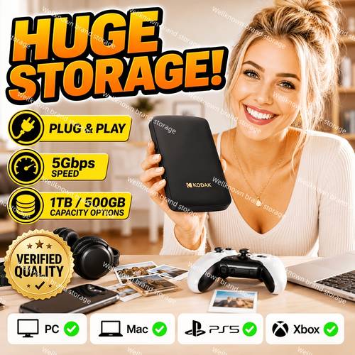 portable hard drive disk mobile hard drive 1tb 500 phone computer external large capacity storage mechanical hard drive