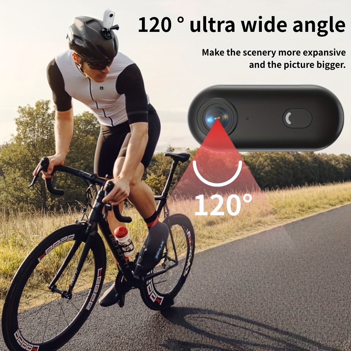 Cámara de acción 1080P, con Wifi y hebilla magnética, cámara deportiva que se conecta a través de la aplicación móvil, cámara corporal compacta, grabadora de video portátil y wearable que incluye una tarjeta de memoria TF de 64GB, ideal para viajes y aventuras deportivas