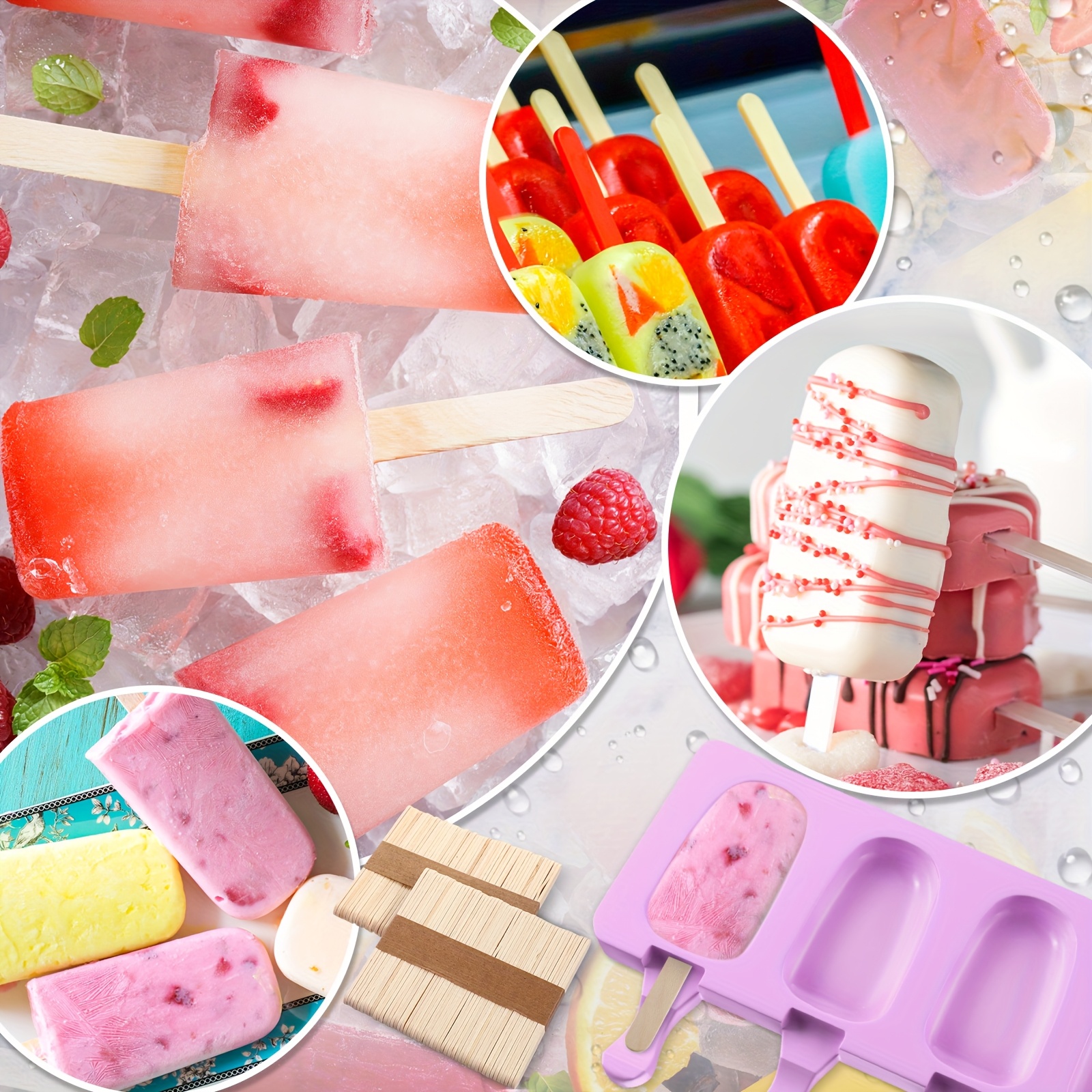 versatile silicone mold ice molds, reusable ice cream molds