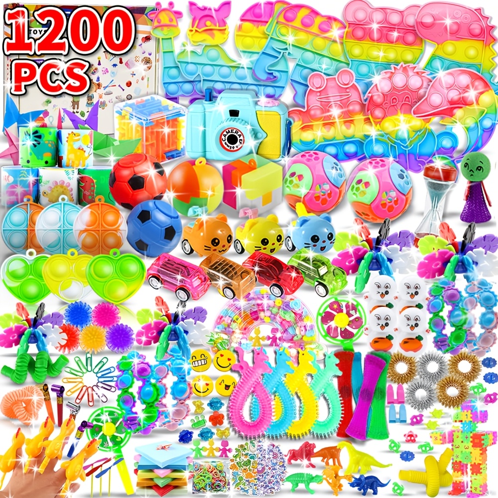 TEMU 1200 Sacs Cadeaux de Fête, Bibelots de Fêtes, Cadeaux de Fête, Prix de Carnaval, Récompenses de Classe, Cadeaux d'Anniversaire - Remplissages